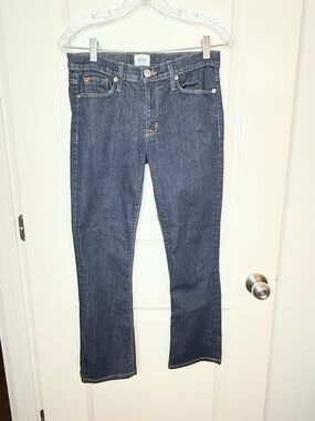 Hudson Elle Baby Boot Jeans 27 Dark Wash Stretch Mid Rise Designer Denim